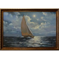 Копія картини художника James Brereton - A NIGHT TIME SAIL (чк-03)
