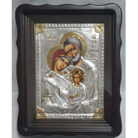 Ікона Свята Родина - ікона зі сріблом (Хм-65/1)